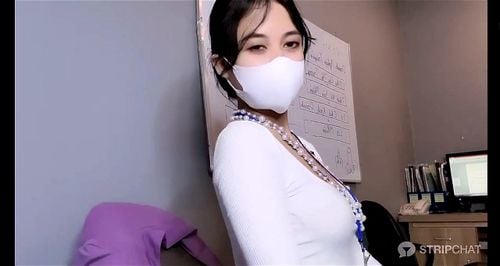 pussy play, striptease, solo, yumi office