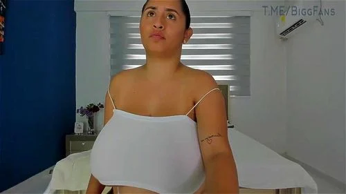 babe, webcam, brunette, big tits