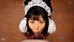 Awesome Blowjob from Beautiful Japanese Maid 4K/60FPS