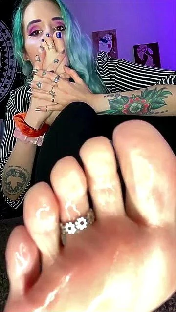 long toes, solo, emo, fetish