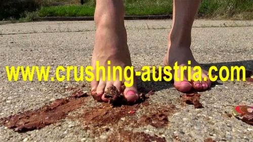 Crushing Austria, teasing, foot fetish, teen