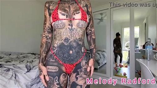 Sexy tattooed girl