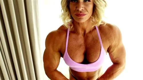 muscle girl, babe, big tits, muscle babe