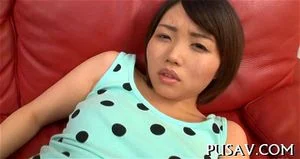 Japanese chick takes on a dildo