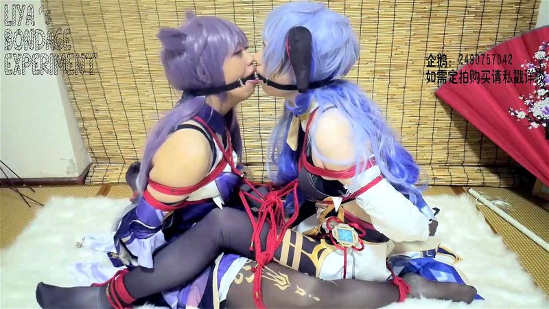 Two Asian Girls Cosplay Bondage