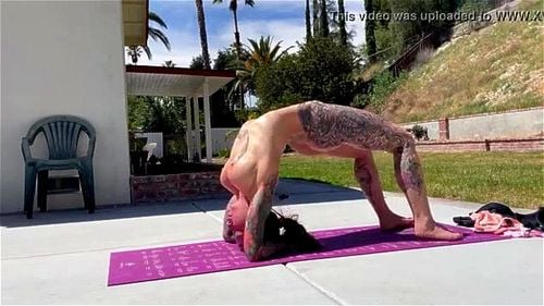 Felicity Feline Naked Yoga