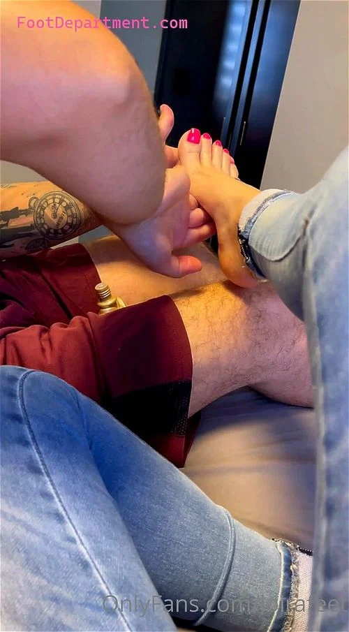 foot worship, foot fetish, feet licking, big tits