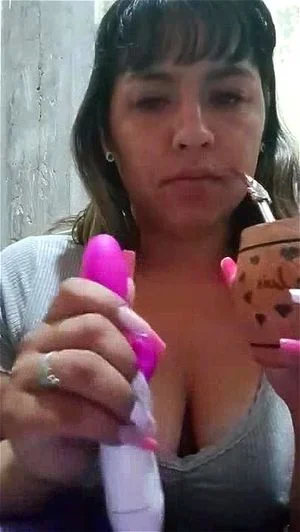 Webcam bbw big ass and tits babe tease with vibrator