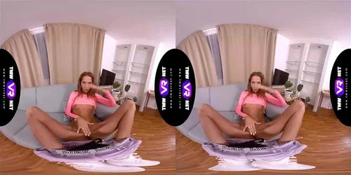 virtual, fingering, teen, 180° in virtual reality