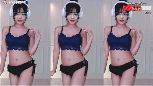 korean bj, big tits, virtual reality, dance