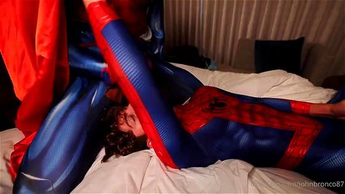 Spiderman Subits to Superman: Blowjob, Big Dick & Gay Porn - SpankBang