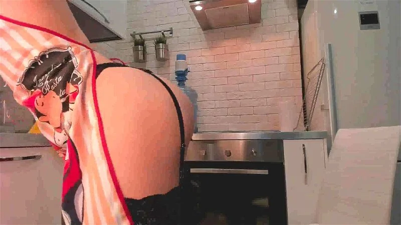 Big booty and small tits petite teen teasing on kitchen Big booty and small tits petite teen teasing on kitchen