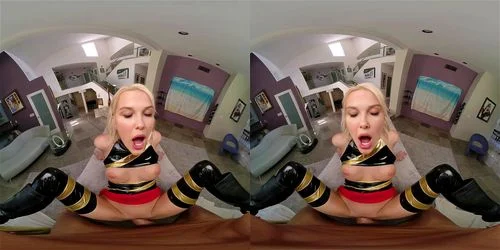 vr, virtual reality, blonde, babe