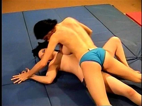 wrestling, catfight, brunette, big tits