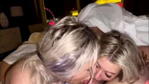 2 Bitches 1 Cock BJ thumbnail