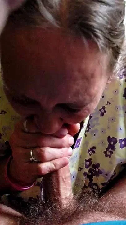 Talented Granny Sucking Cock