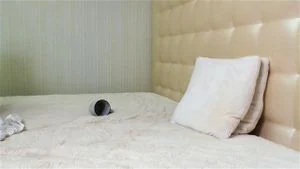 Camgirl teases on bed