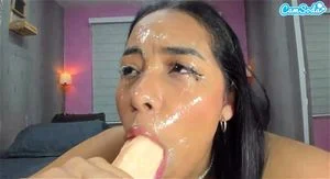 Covered in cum thumbnail