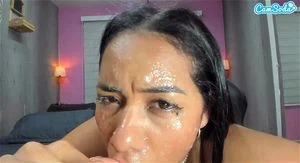 Covered in cum thumbnail