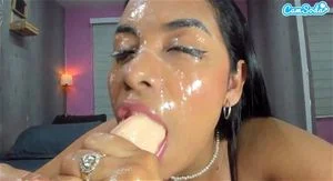 Covered in cum thumbnail