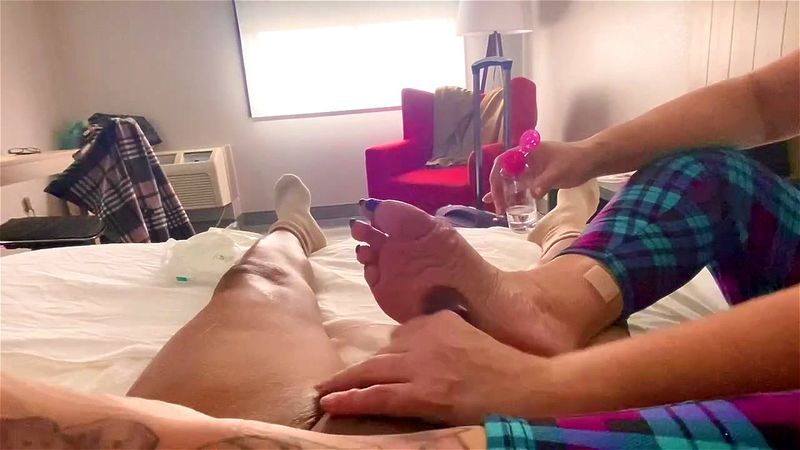 Long black toenails footjob and handjob from Rhoda the goddess Long black toenails footjob and handjob from Rhoda the goddess