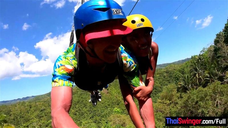 Ziplining with big ass Thai amateur GF and sex in the hotel afterwards Ziplining with big ass Thai amateur GF and sex in the hotel afterwards