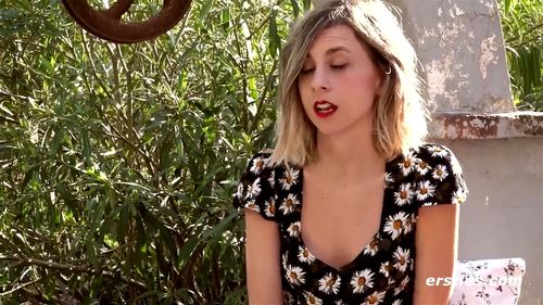 Ersties - Petite Cintia Strokes Her Clit Outdoors