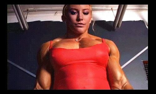 strong girl lifting