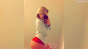 Hot blonde showing her great ass