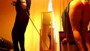 Caned by Stepdaughter