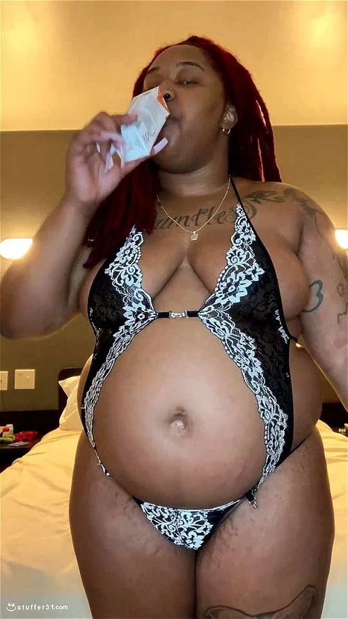 Thick belly black girl 2