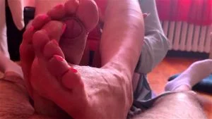 sexy granny footjob