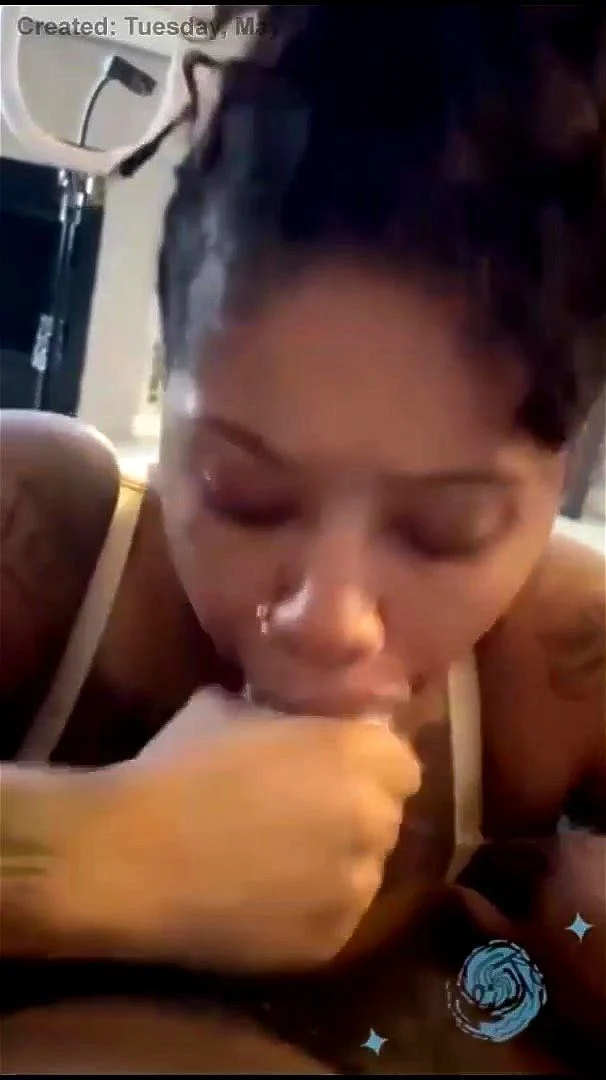 Ebony Escort POV Blowjob