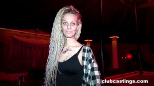 Hippie Lillie Blue fucked with her DreadLocks by the Owner at ClubCastings