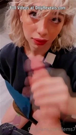 Onlyfans Blonde POV Blowjob Handjob Cum in Mouth