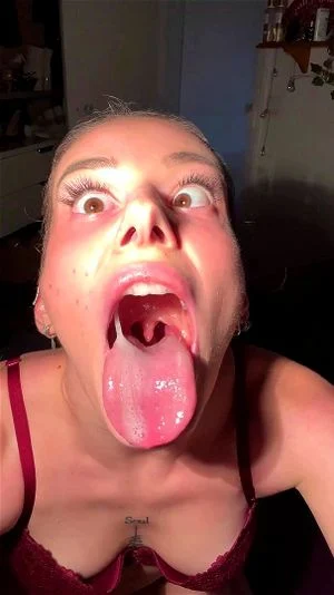 Tongue mouth spit lips fetish thumbnail