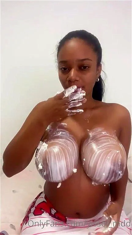big tits ebony cream