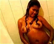Novinha no banho