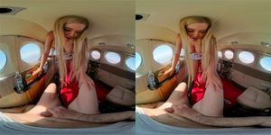 3 Girls In A Plane VR Threesome Blowjob