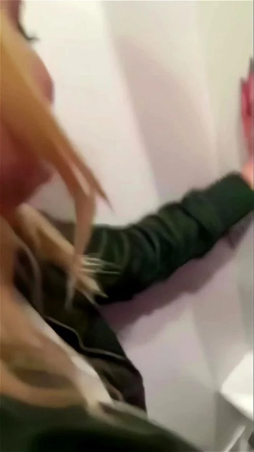 Blonde Fucked in washroom