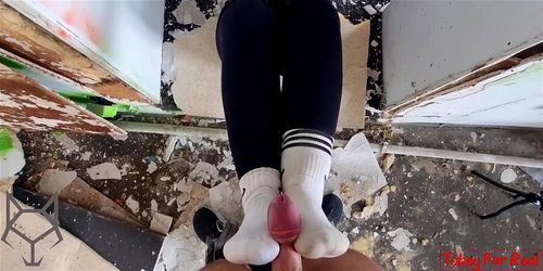 White Socks porn video – Sockjob Loop