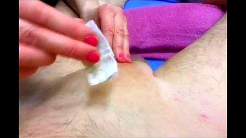 Getting waxed - getting hard!
