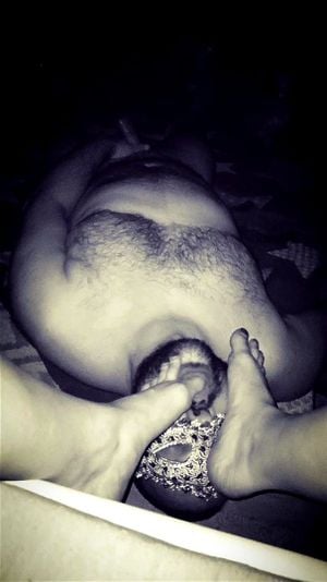 My Slave/Husband sniffing & licking my tired FEET