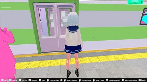 creampie, hentai game, train sex, public