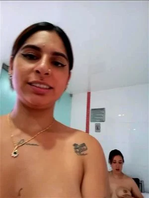 couple masturbating in the bathroom