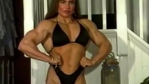 solo, posing, babe, female muscle