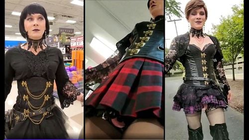 Under Skirt Tranny - Watch Transvestite walks in public with dick exposed under skirt plus butt  plug (3 videos) - Public, Tranny, Shemale Porn - SpankBang