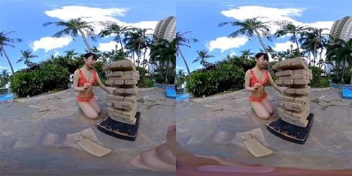 babe, big tits, massage, virtual reality