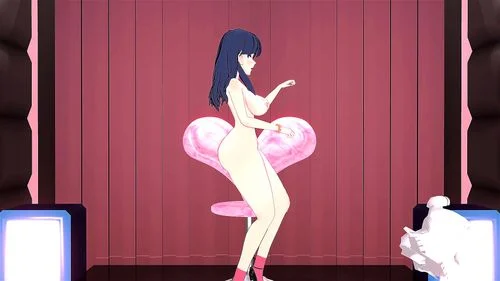handjob, solo, anime 3d, dance striptease