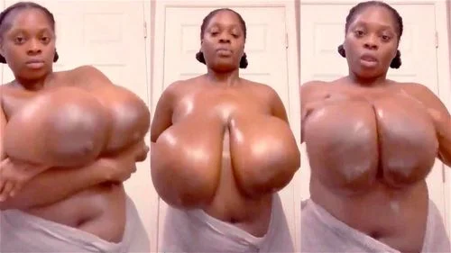 huge black tits, huge black boobs, bouncing boobs, big tits